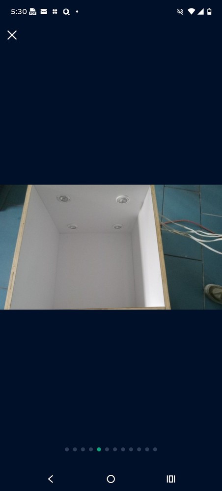 Handmade Wooden Light Box with Internal Illumination