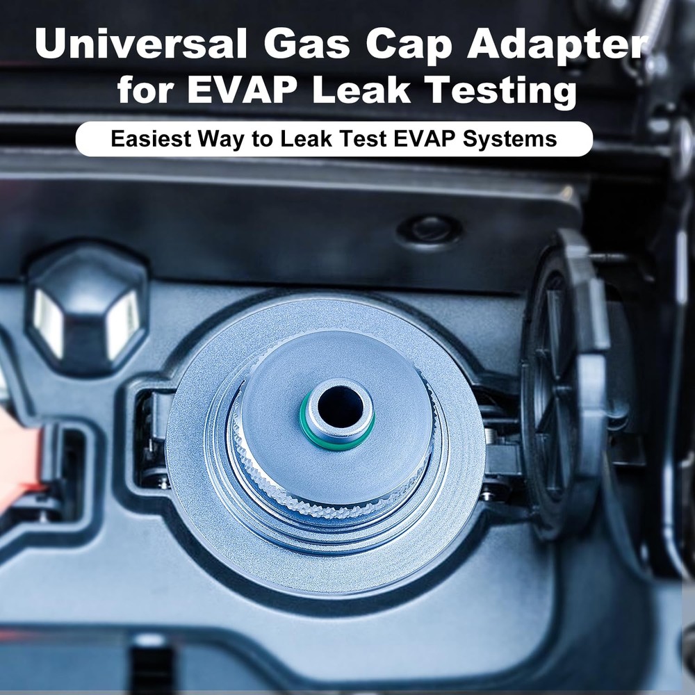 FENNICA Gas Cap Adapter for EVAP Leak Testing, Includes Intake Pipe, Blue