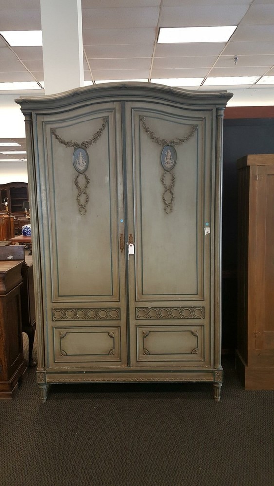 Tall Painted Armoire