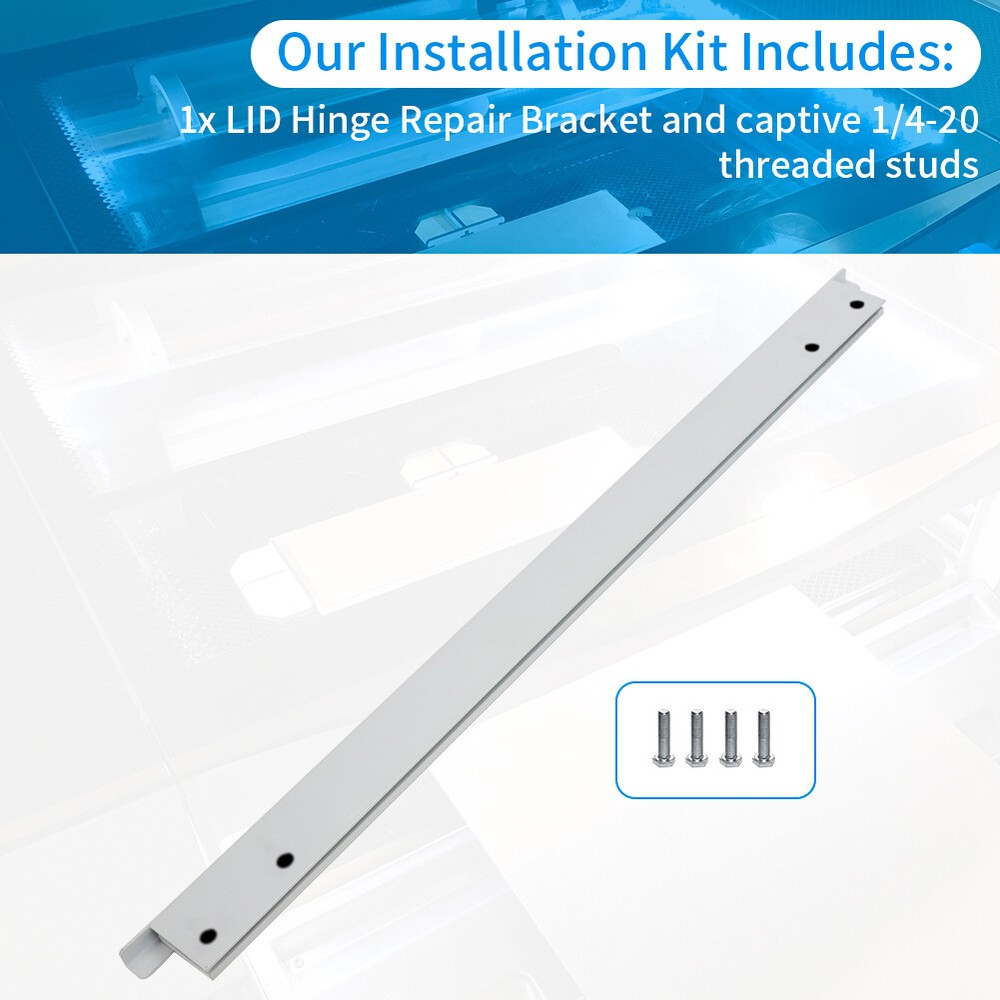 For GLOWFORGE LID Hinge Repair Bracket For Standard, Basic, Pro model Aluminum