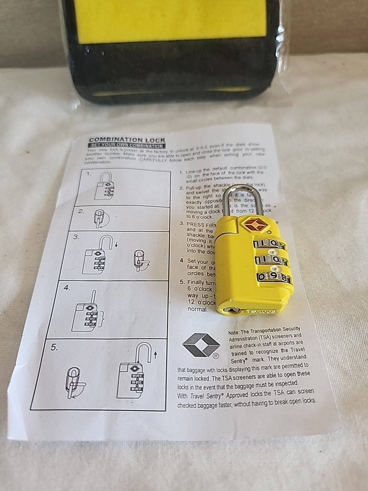 Inventive Travelware Yellow Handle Wrap And Lock