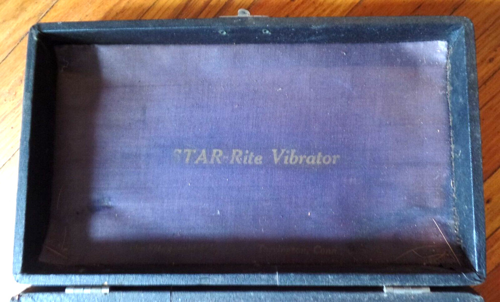 Antique Empty Distressed STAR-RITE VIBRATOR Torrington, Conn. Black Box