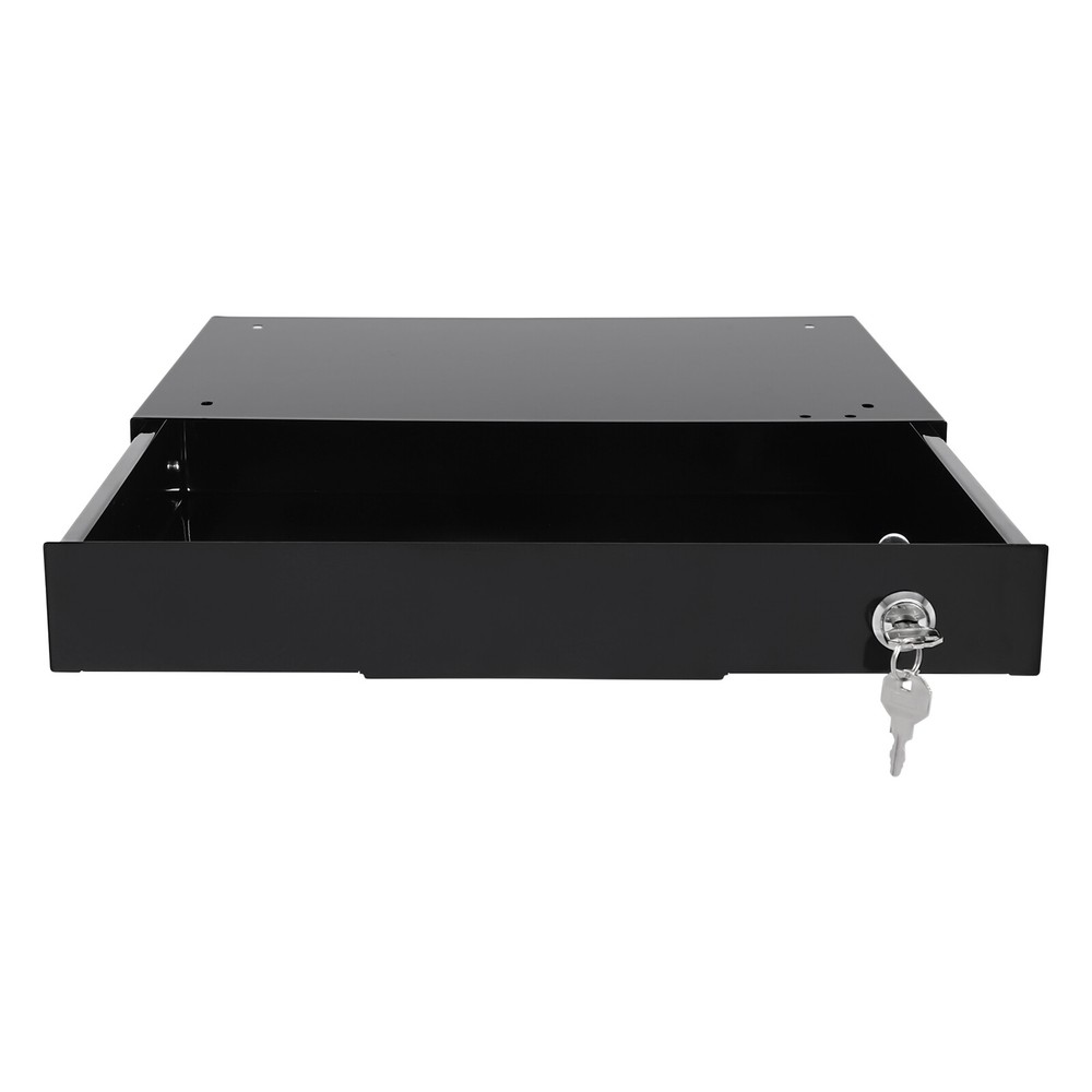 Under Desk Sliding Pull-Out Drawer Organizer - Space Saver with Lock