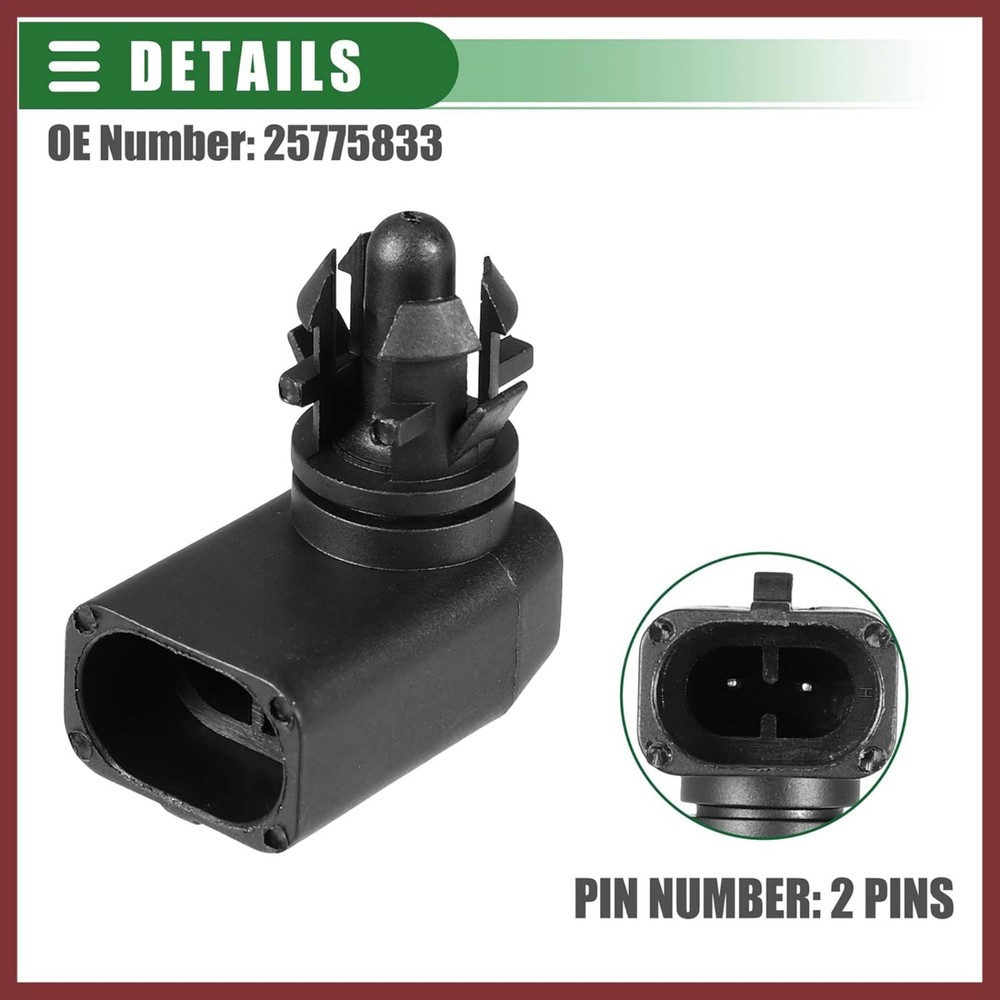 For Chevy Silverado 1500 2000-2013 Ambient Air Temperature Sensor 25775833
