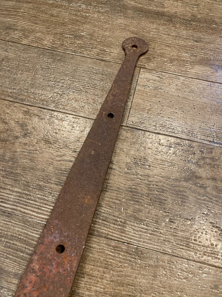 Antique Iron Strap Hinge For Barn Door Gate 26" Long
