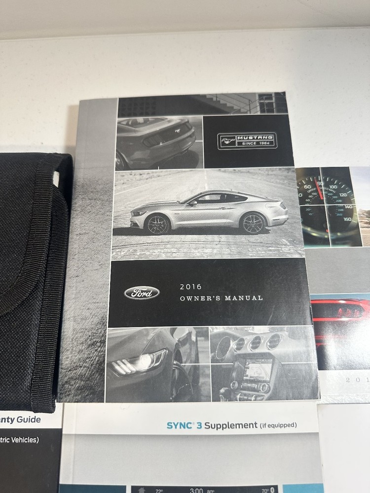 2016 Ford Mustang Owner's Manual Set OEM