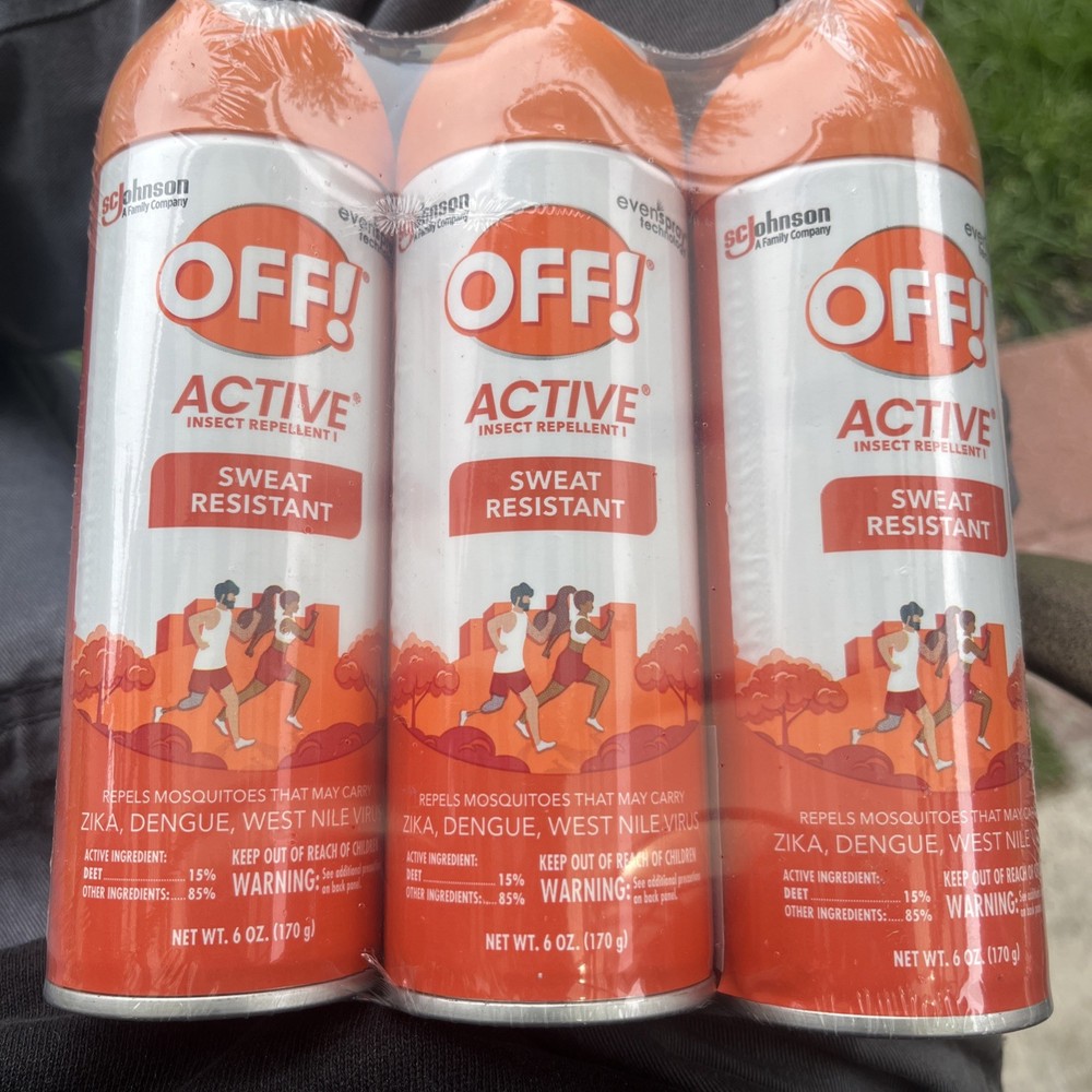 OFF! Active Sweat Resistant Insect Repellent (Pack of 3)