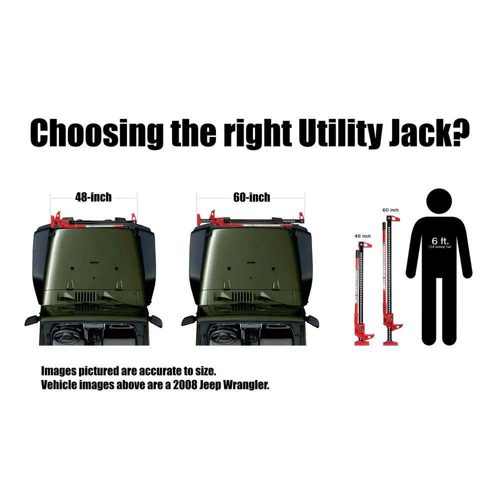 48 in. 3 Ton Farm Jack