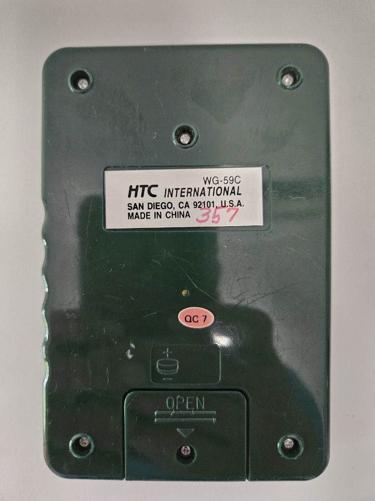 HTC International Executive Golf Handheld Electronic Game WG-59C Tested & Works