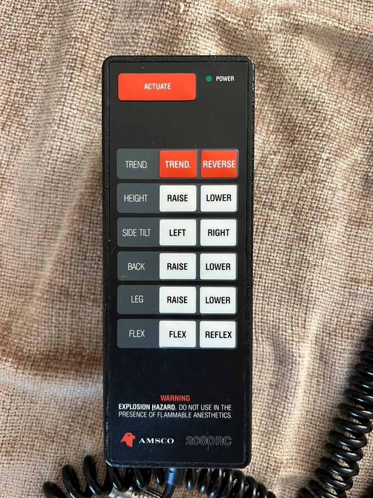 Amsco 2080 RC Hand Pendant Controller Surgical OR Table WORKING Remote.