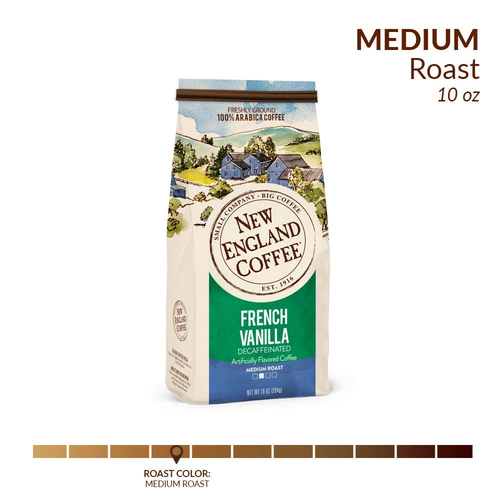 French Vanilla Decaffeinated Medium 10 Ounce (Pack of 1)