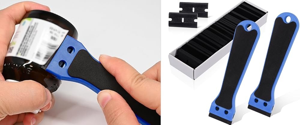Plastic Scraper 6-inch Long Handle Adhesive Remover Tool