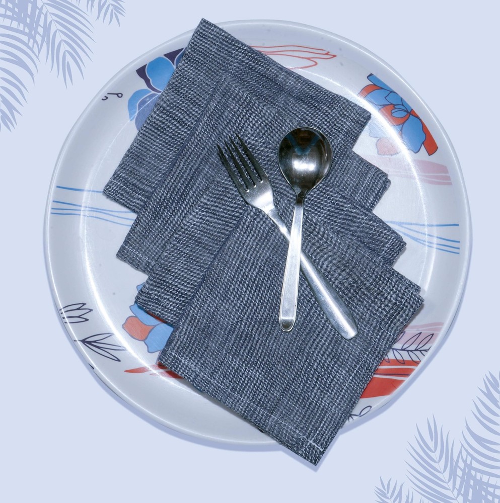 100% Cotton Chambray Dish Cloth, Ultra Soft Absorbent Quick Drying Solid Dish...