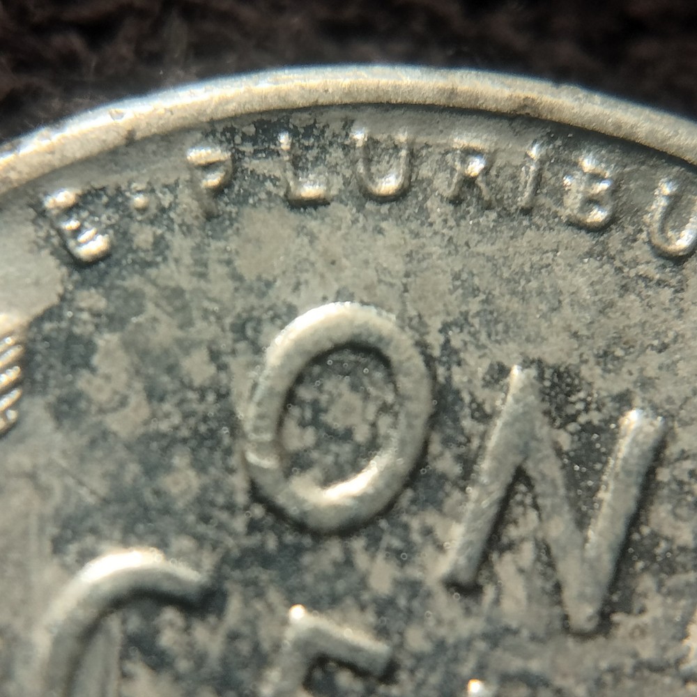 1943 P Lincoln Steel Cent Multiple Die Breaks Die Clash