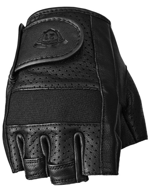 Half Jab Perforated Gloves Black 4x
