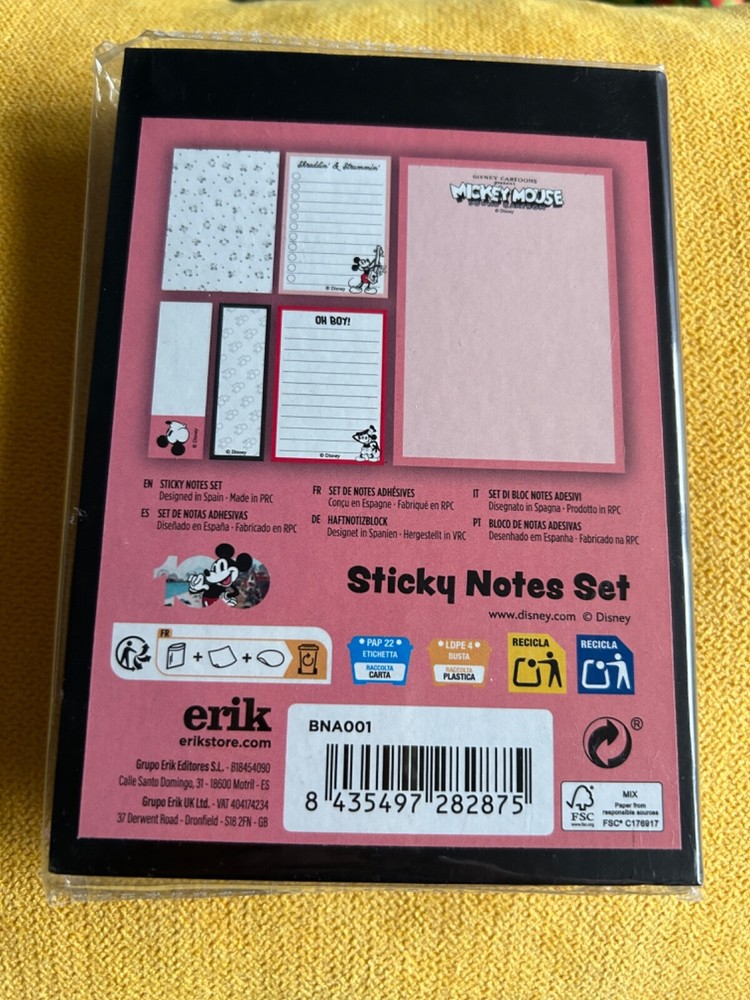 Disney 100 steamboat mickey notelet set.