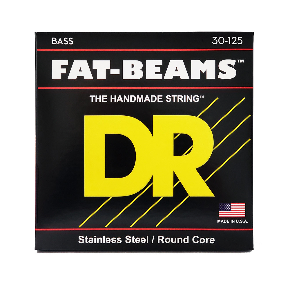 DR Strings FAT-BEAM - Steel Bass Strings: 6-String Medium 30-125 [FB6-30]