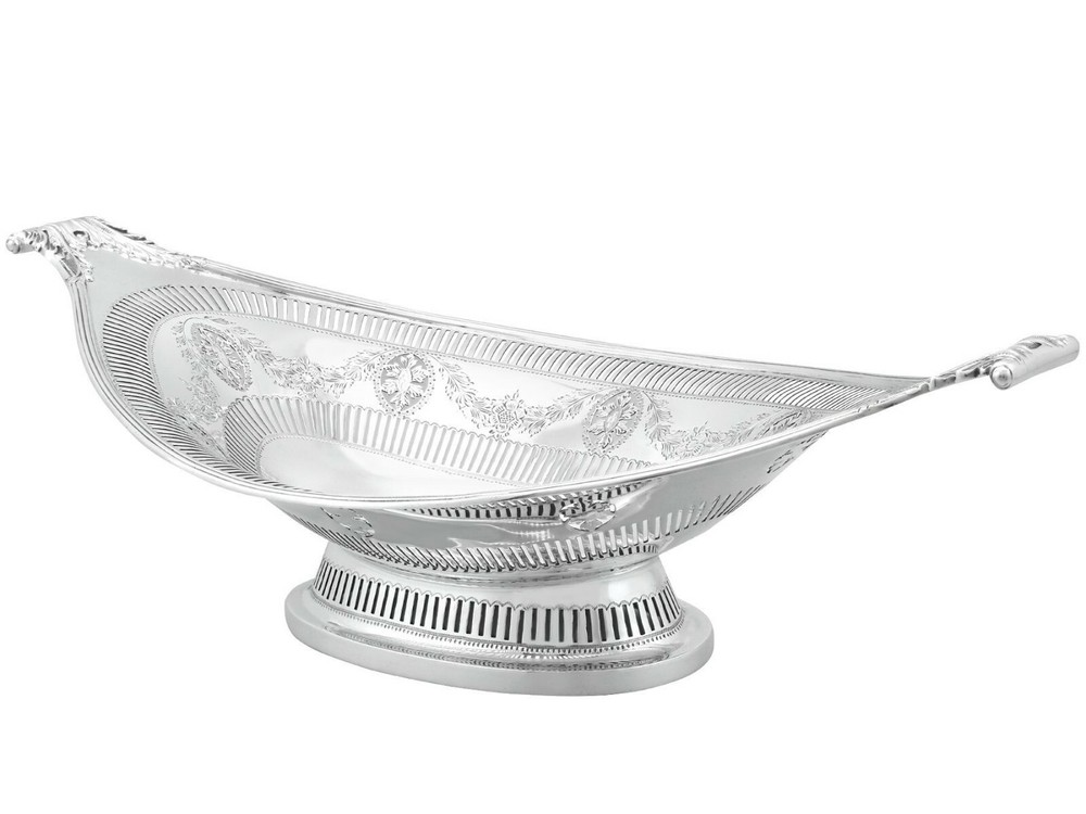 Sterling Silver Bread Dish - Antique George V (1910)