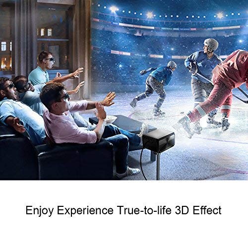 JMGO Rechargeable Active 3D Shutter Glasses - Only Support Black