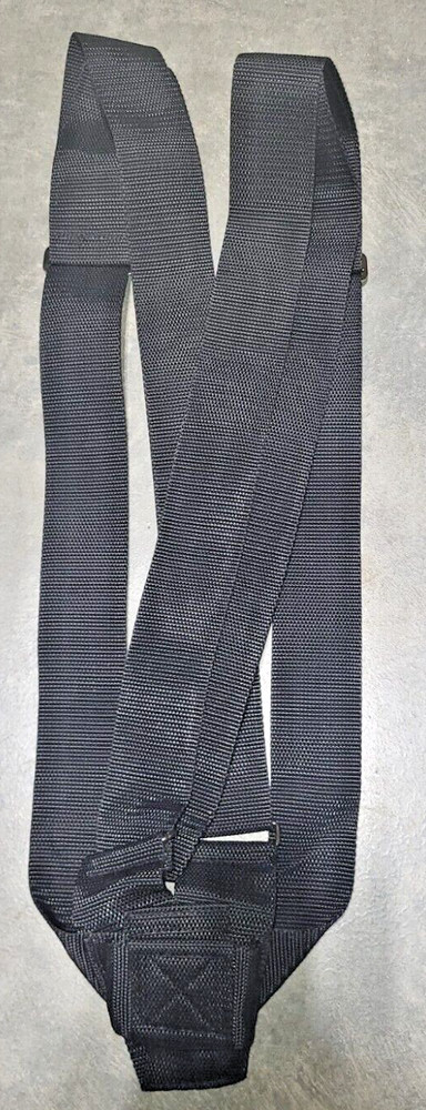 Black Single Web Belt Sling Adjustable Color Guard Parade Flagpole Holder