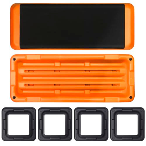 43" Workout Aerobic Exercise Step Platform, Adjustable Aerobic Steppers for Exer