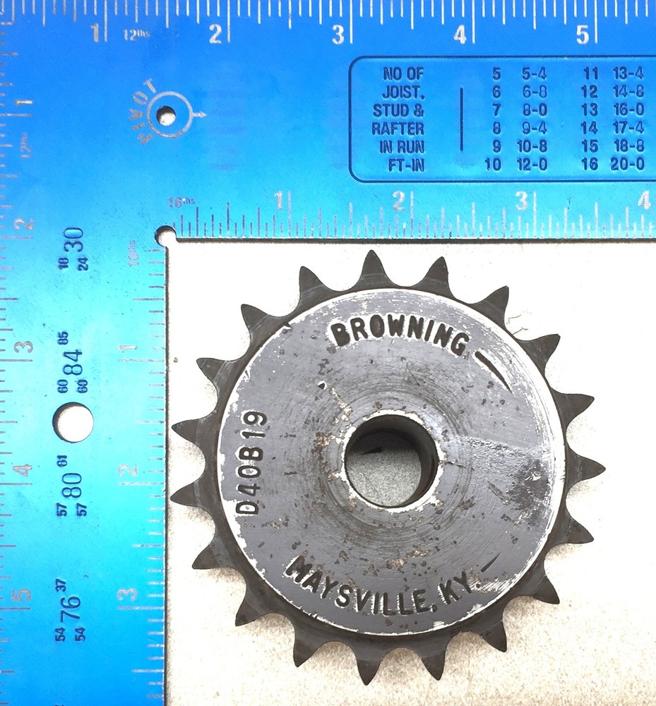 Browning Double-Roller Chain Sprocket D40B19 USED