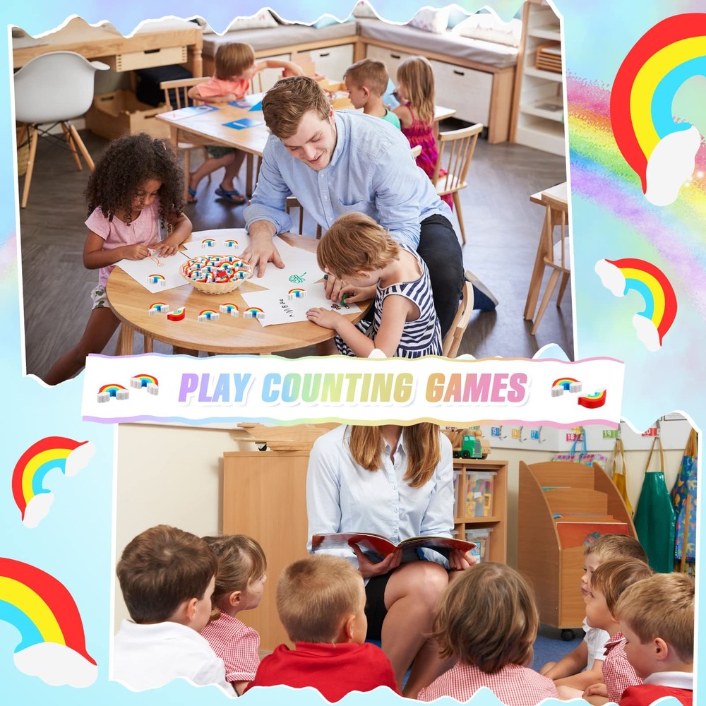 240 Rainbow Erasers - Cute Classroom Erasers for , St. Patrick's Day, Office,...