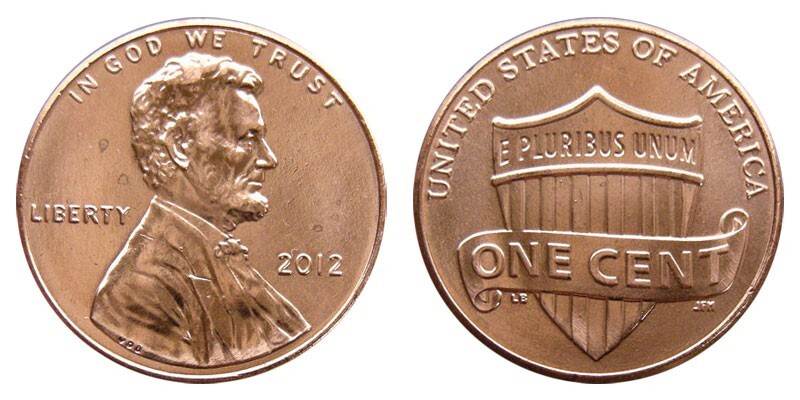 2012 P LINCOLN PENNY - 1c Lincoln Union Shield theme ** ON HAND **