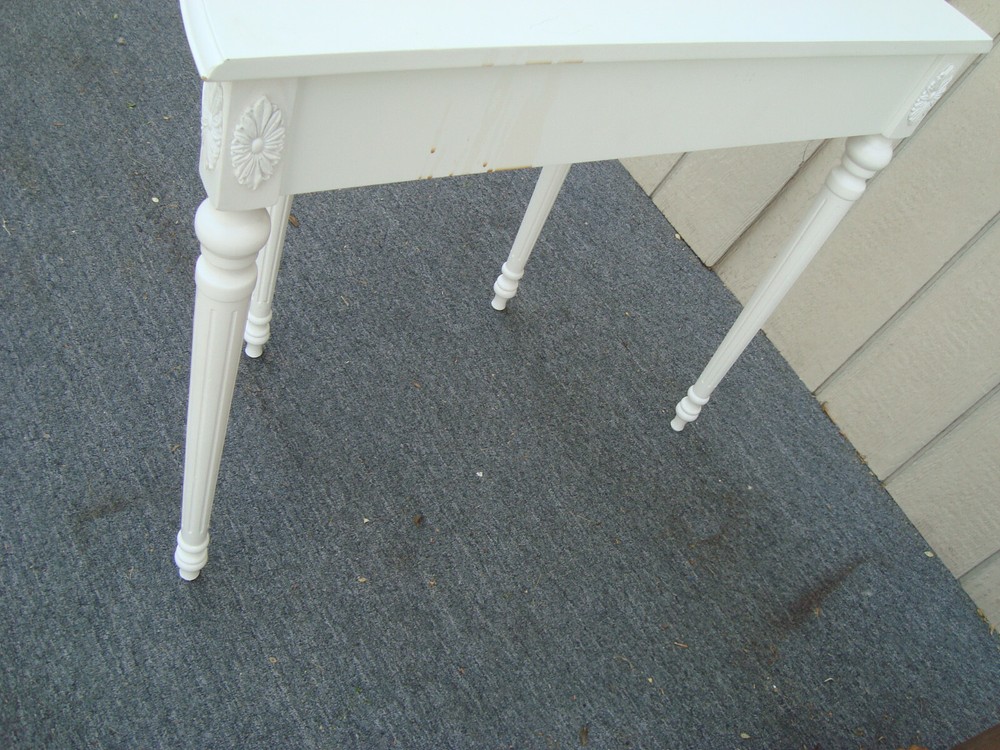 62033 White Console Hall Table Server Sideboard w/ Drawer