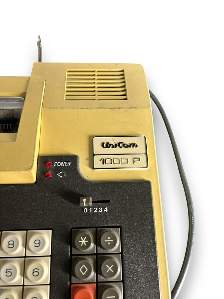 UNTESTED Vintage Unicom 1000P Electronic Calculator Calcuseum Unicom POWERS ON