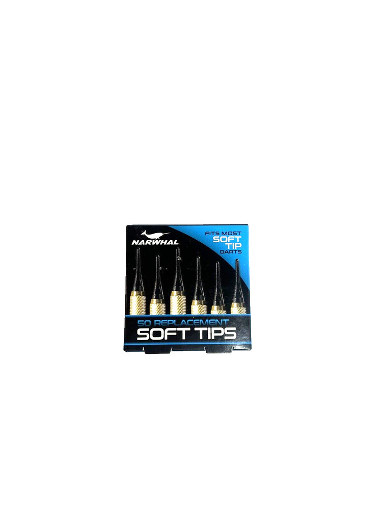 Narwhal Soft Tips Replacement for Darts *BRAND NEW IN PACK* 50 Tips