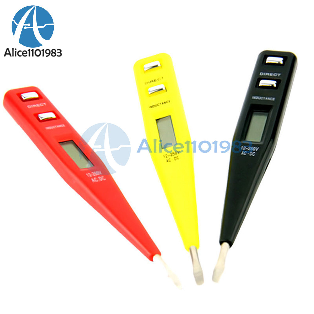 1× LCD Digital AC/DC Voltage Detector Continuity Tester Pen 12-240V