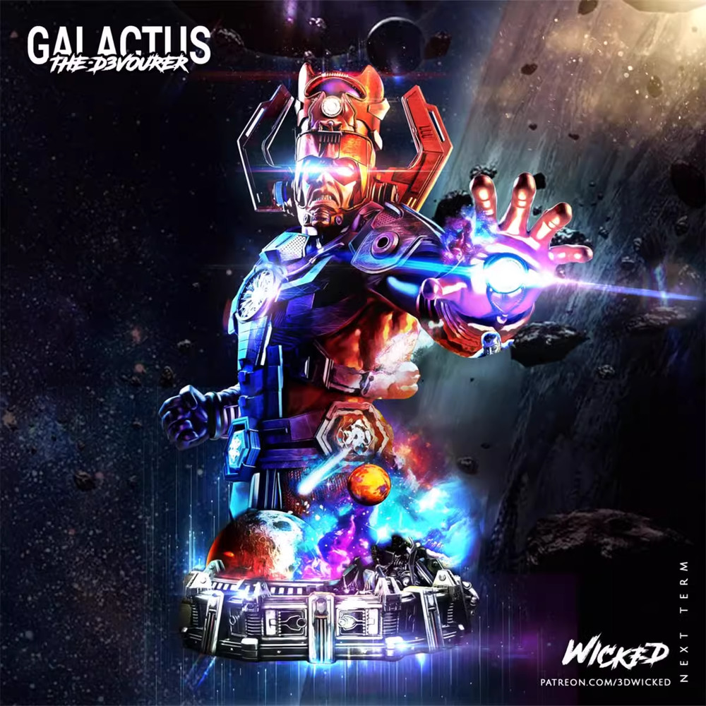 75mm Height Resin Galactus Figure Bust Unassembled Unpainted 971
