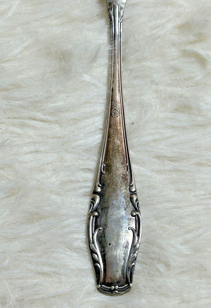 German Silver Butter Knife 800 Silver Monogram