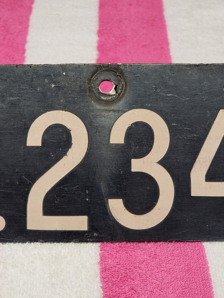 Vintage Denmark Army License Plate