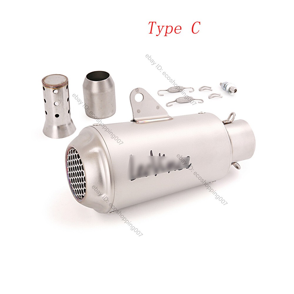 Exhaust System Black Tips Muffler Pipe DB Killer for Universal Motorcycle 51mm