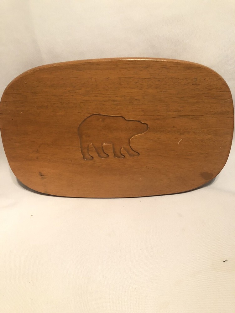Bear Trivet Solid Maple Wood.