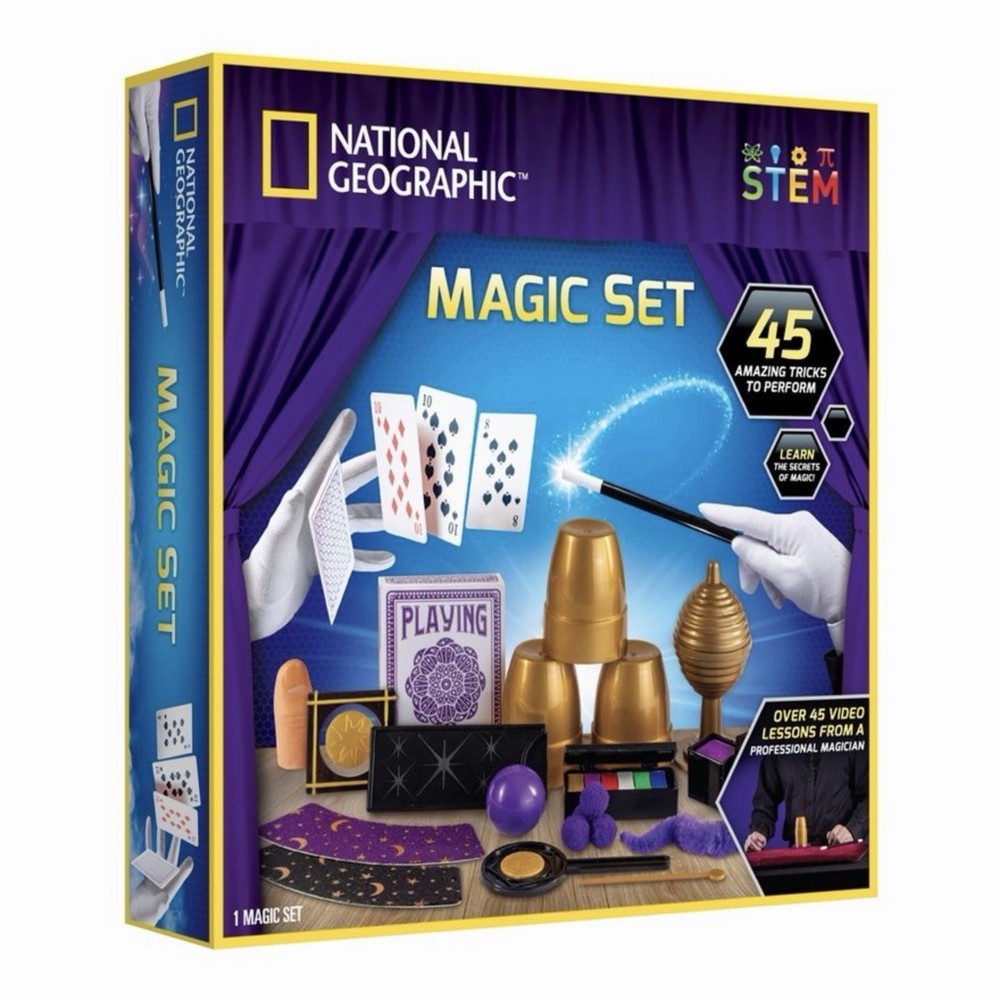 National Geographic Kids Magic Set – 45 Magic Tricks w/ Step-By-Step Instruction