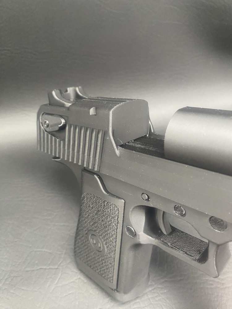 Desert Eagle .50 EXTENDED BARREL Prop/Display 1:1 Scale 3d Printed