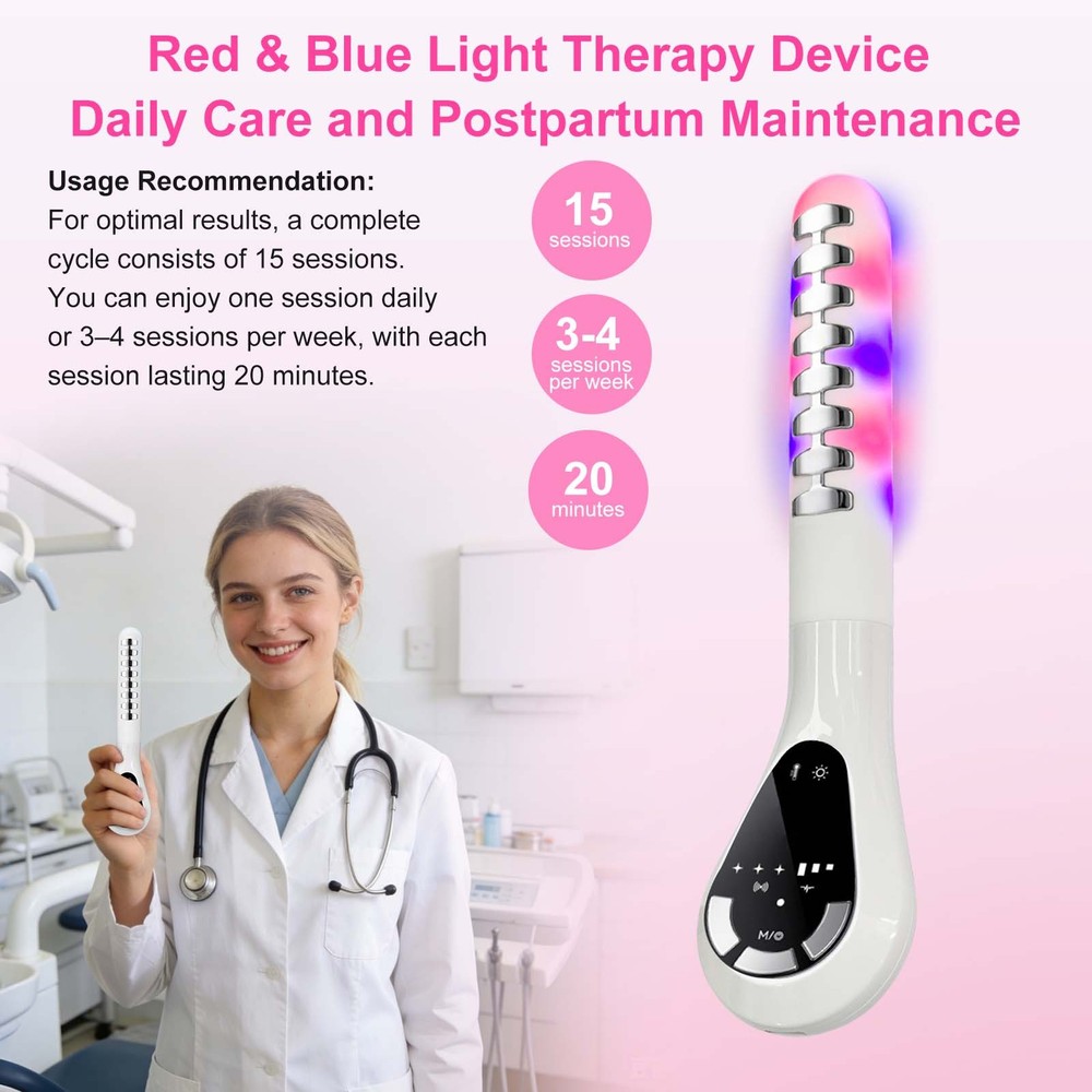 Automatic Kegel Training Device with Red Light for Vaginal Dryness Inflammation