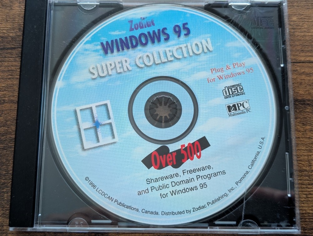 zodiac WINDOWS 95 super collection (SHAREWARE DISK) [1996]
