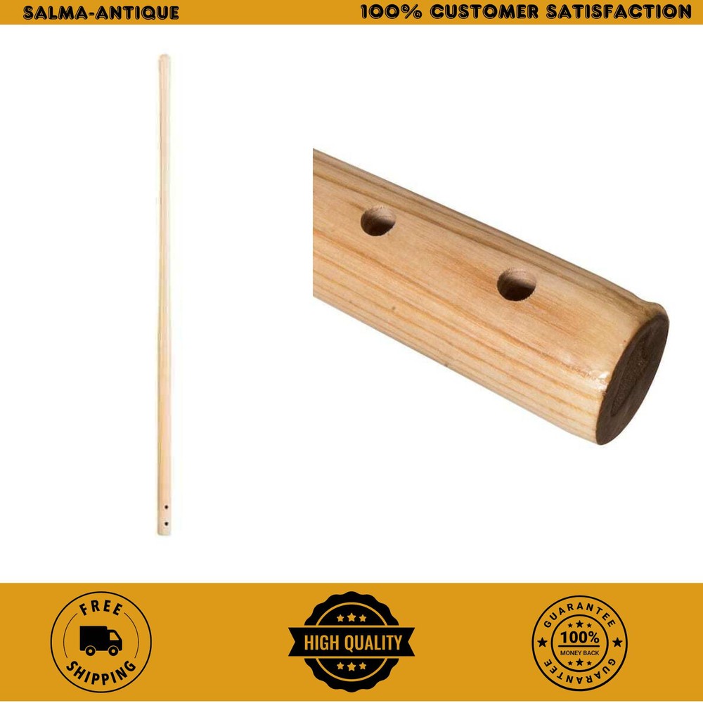 Durable 48 in. Round Eye Post Hole Digger Replacement Strong Hardwood Handle