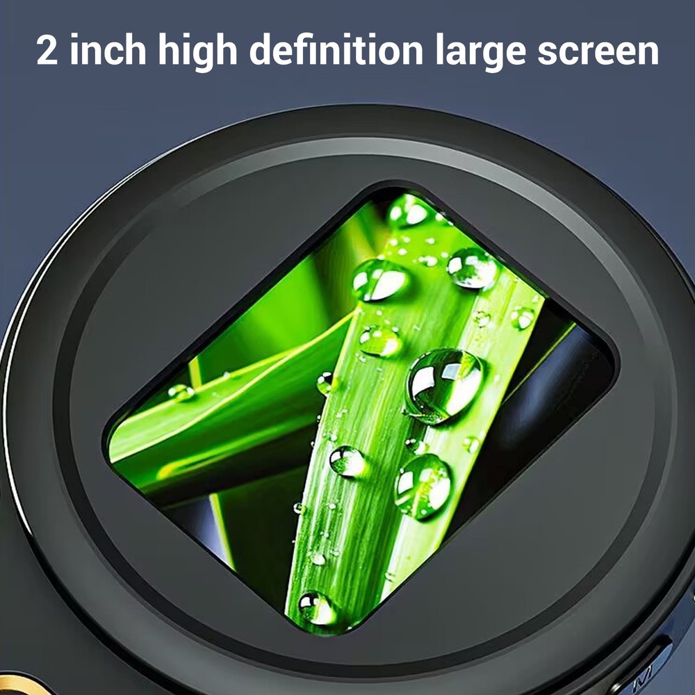 Handheld Digital Microscope 200x Magnification Dual LED Black