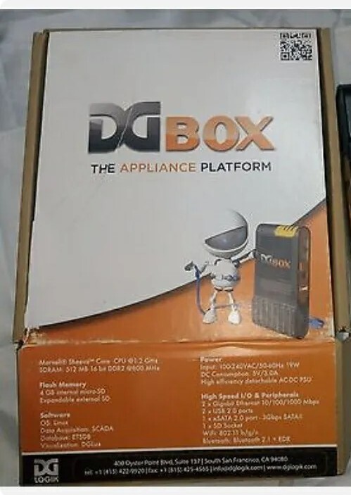 DGBOX - DGLOGIK MODEL 003-DS2001 Data Acquisition Data Storage and Visualization