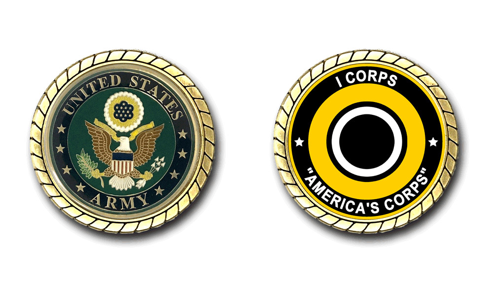 US Army I Corps Challenge Coin Officially Licensed