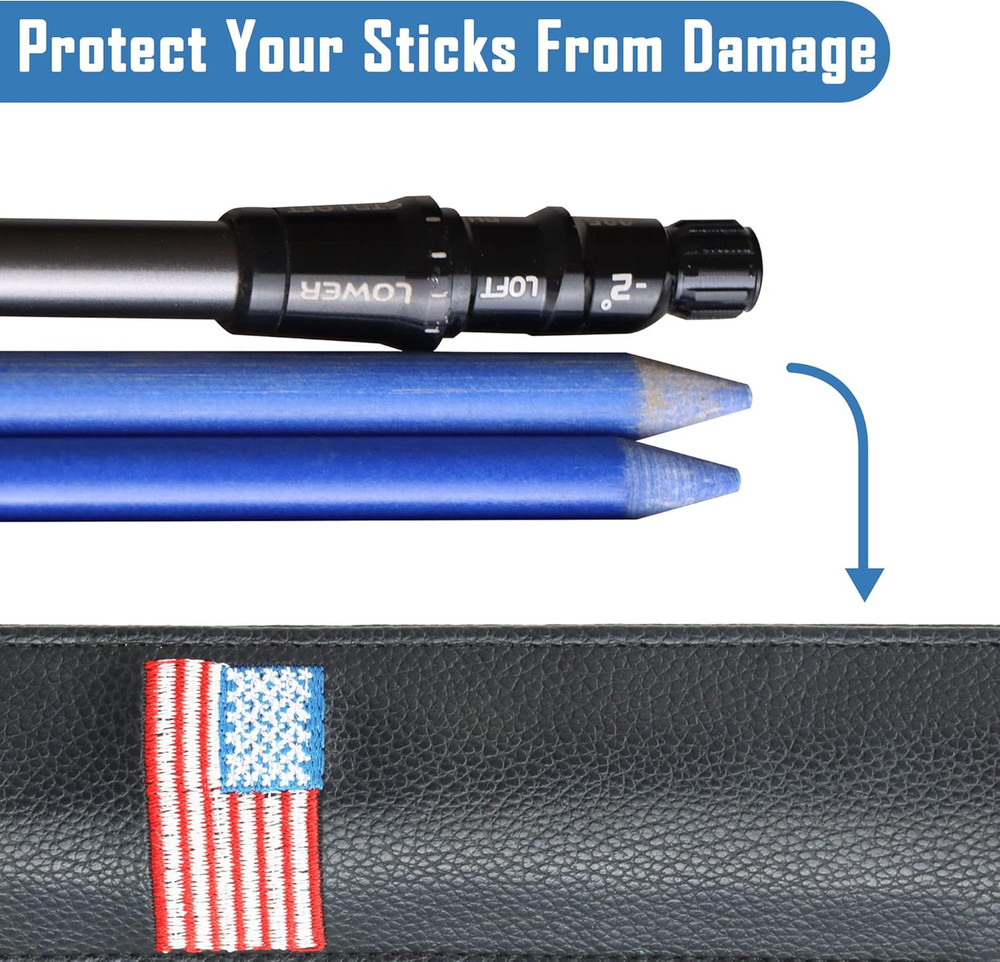 Golf Alignment Stick Cover Case Holder Hold at Least 3 Sticks