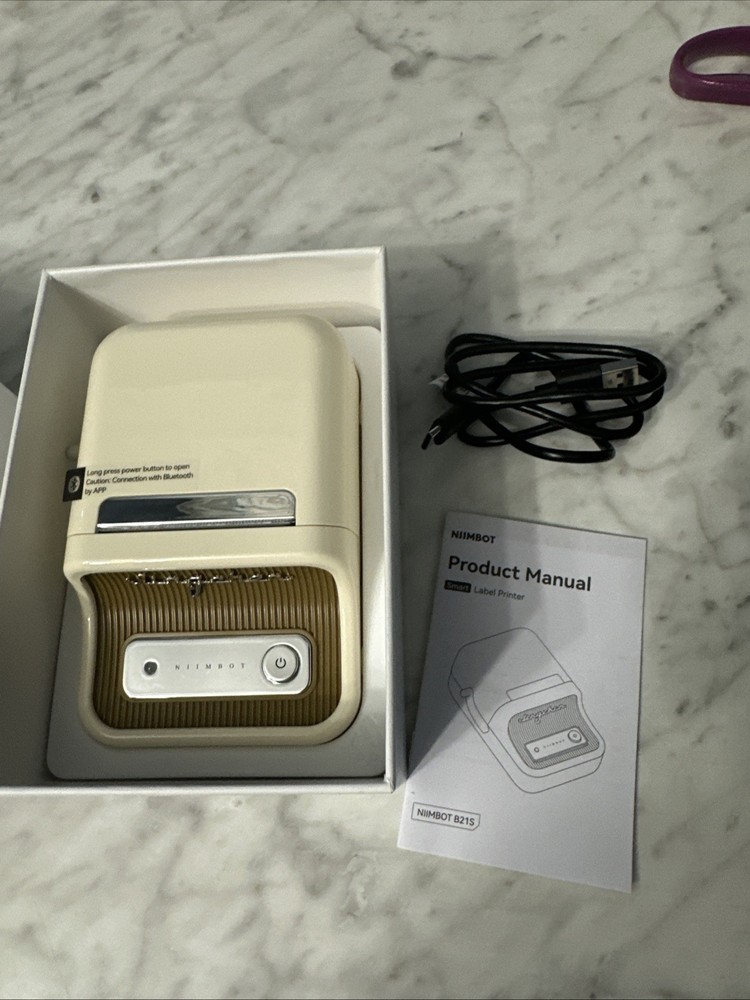 NIIMBOT B21S Smart Label Printer Open Box