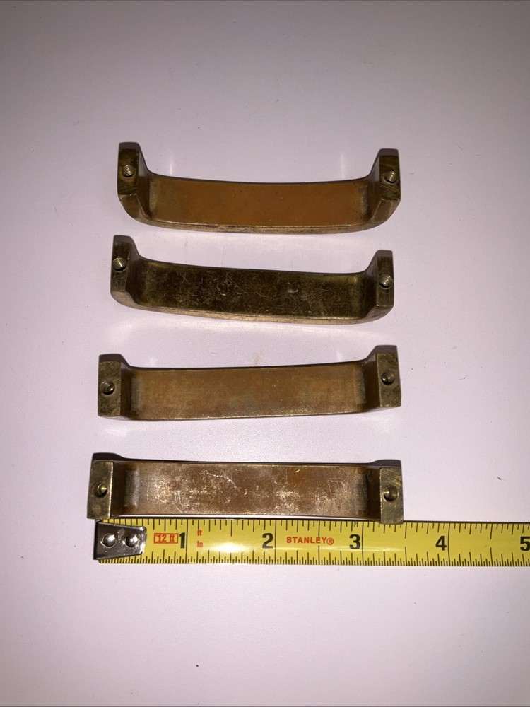 Vintage Lot Of 3 3-1/4" Pull Brass Handle