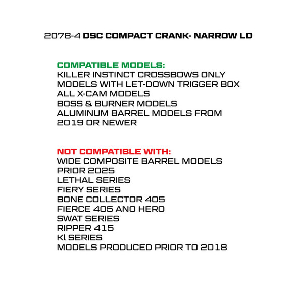 Killer Instinct New - DSC Compact -Narrow LD Sled (2078-4)