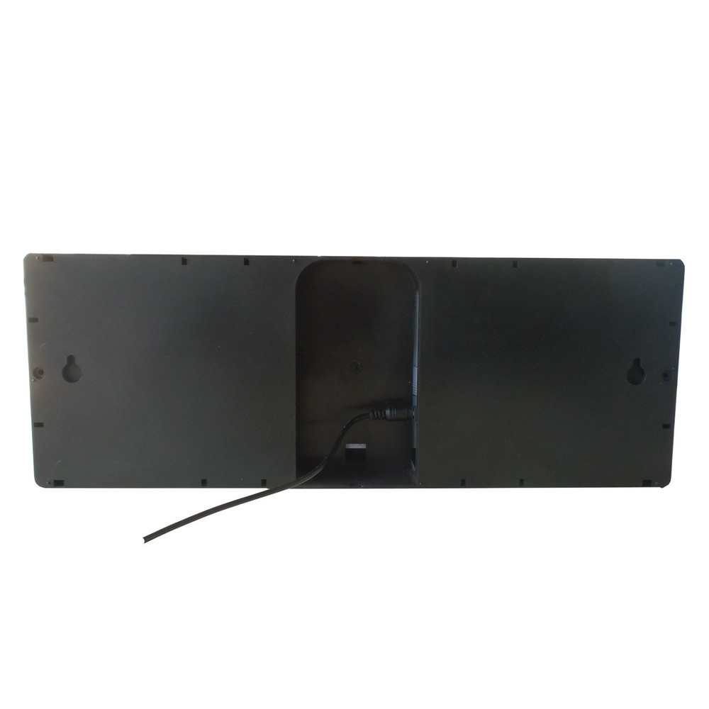 LED Digital WiFi Clock, Green LEDs, Network Synchronized, Plastic Casing